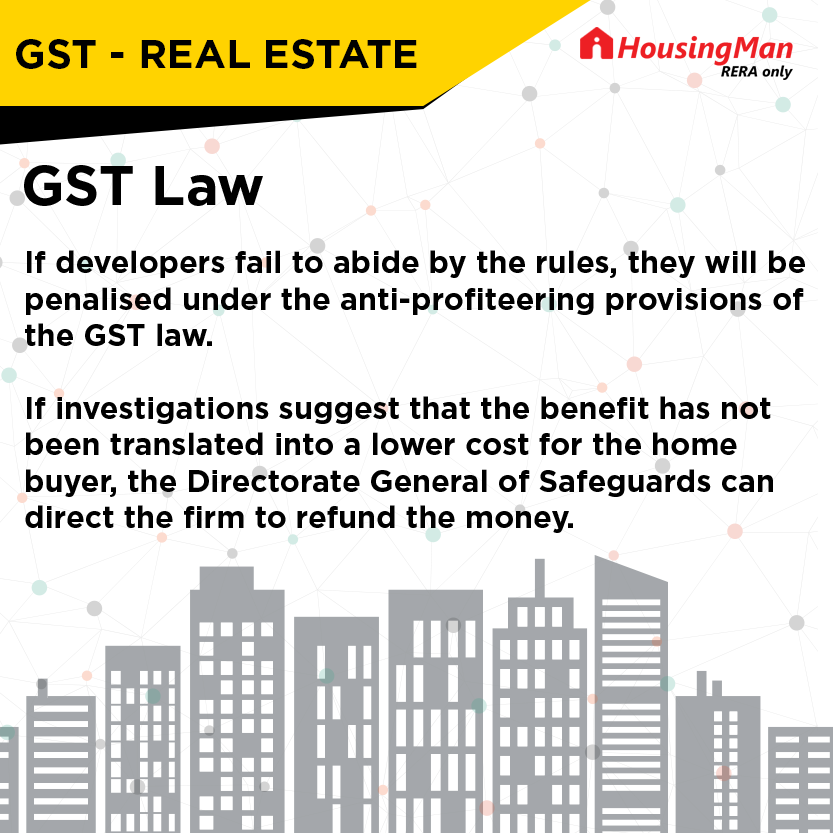 GST impact on Real Estate