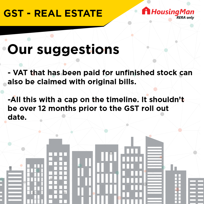 GST impact on Real Estate